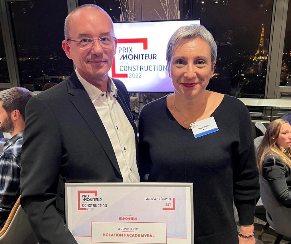 MYRAL honoré par le Trophée du Prix Moniteur de la Construction 2022 !