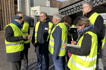 Sylvain Waserman, président de l’ADEME, en Alsace aux côtés de la filière du chauffage aux granulés de bois